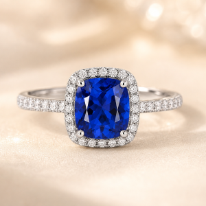 Future of Fine Jewelry Sapphire Halo Ring