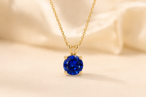 September Birthstone Sapphire Necklace