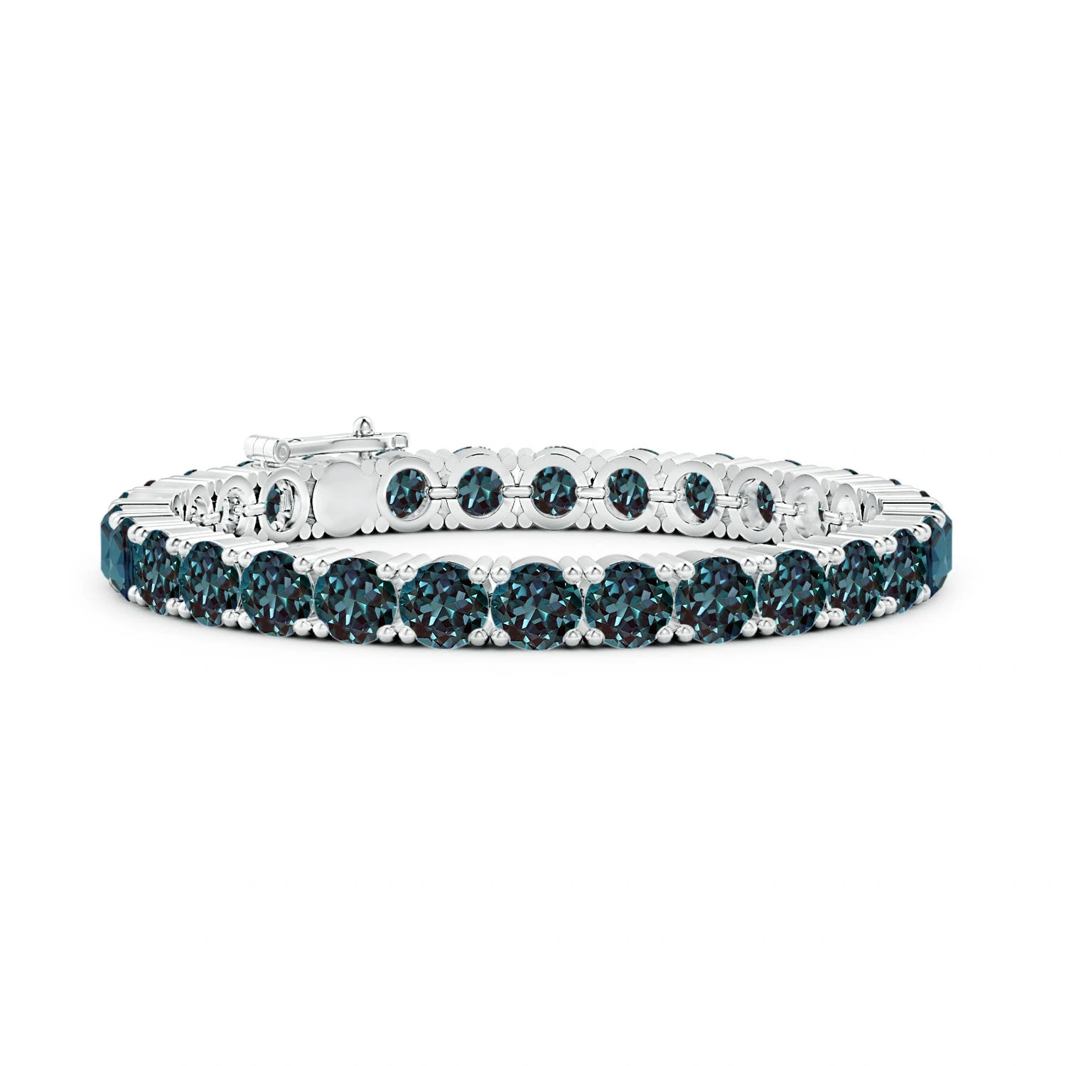Classic Round Lab-Grown Alexandrite Linear Tennis Bracelet main