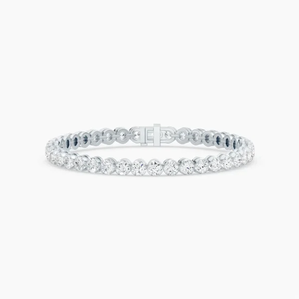 Round Lab-Grown Diamond Tennis Bracelet detail