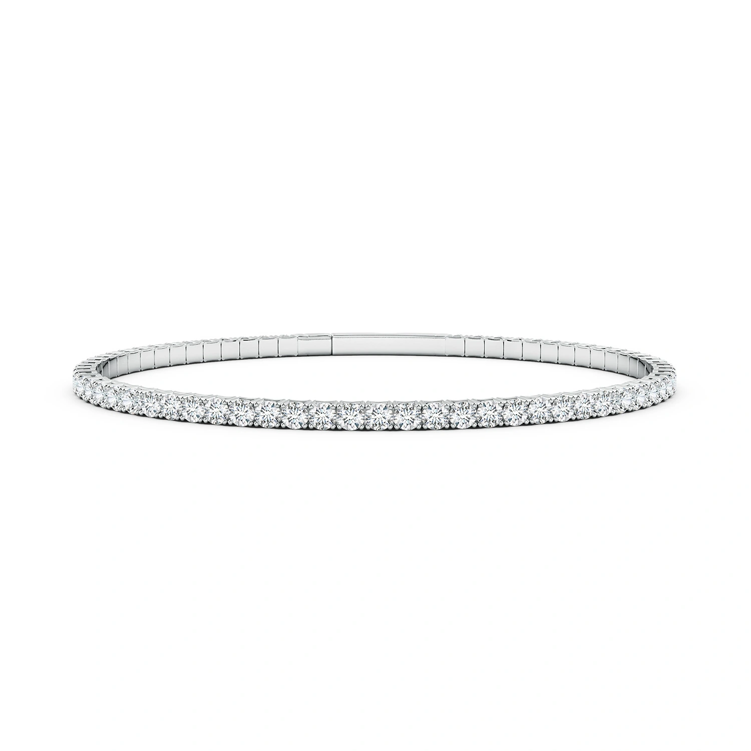 Classic Round Lab-Grown Diamond Flex Tennis Bangle main