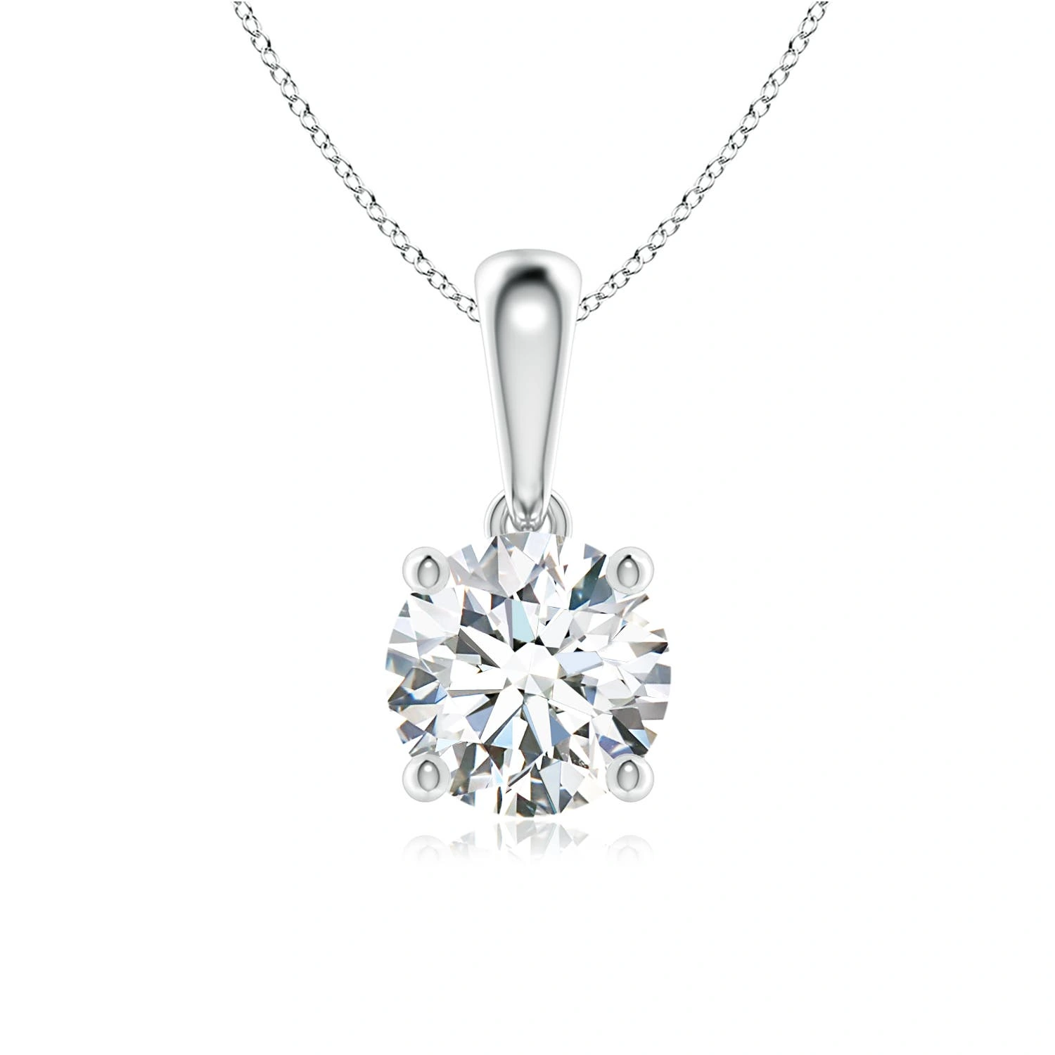 Classic Round Lab-Grown Diamond Solitaire Pendant main